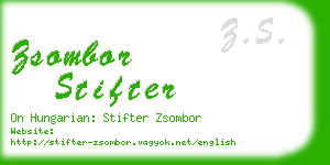 zsombor stifter business card